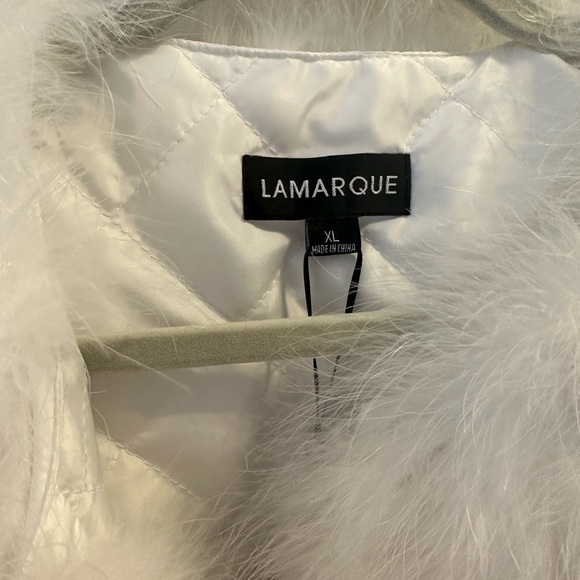 Lamarque New With Tags Feather White Jacket - Picture 3 of 7